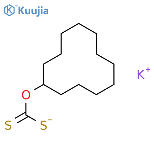 Carbonodithioic acid,O-cyclododecyl ester, potassium salt (9CI) structure