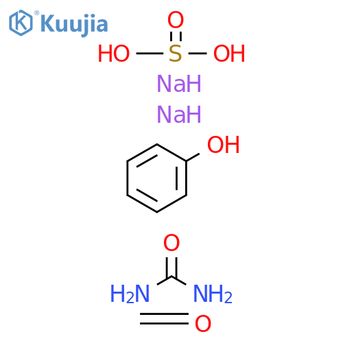 Sulfurous acid, monosodium salt, reaction products with formaldehyde and phenol, cond. products with formaldehyde, phenol and urea, sodium salts structure