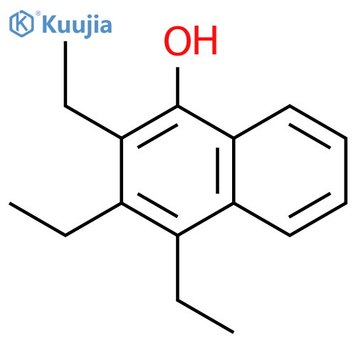 1-Naphthalenol, triethyl- structure