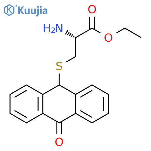 L-Cysteine, S-(9,10-dihydro-10-oxo-9-anthracenyl)-, ethyl ester structure