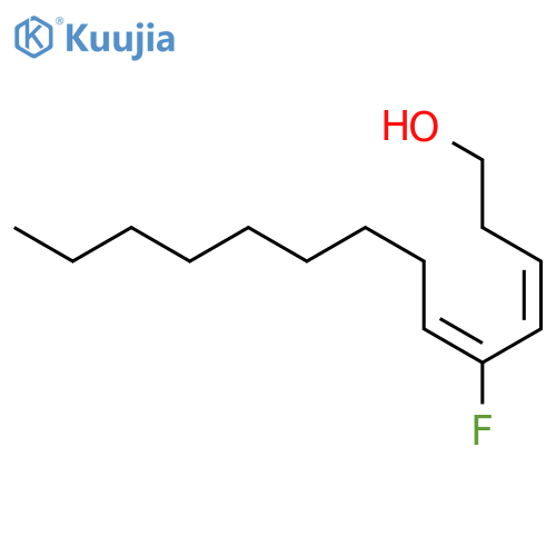 3,5-Tetradecadien-1-ol, 5-fluoro-, (Z,E)- structure