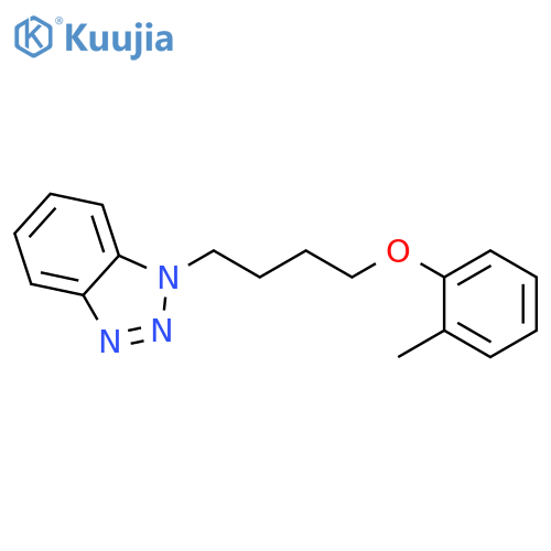 1-4-(2-methylphenoxy)butyl-1H-1,2,3-benzotriazole structure