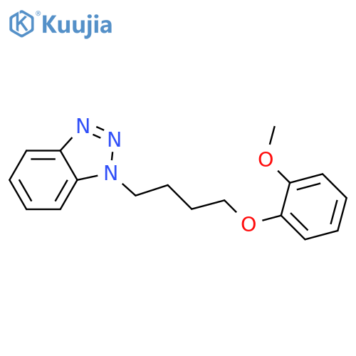 1-4-(2-methoxyphenoxy)butyl-1H-1,2,3-benzotriazole structure