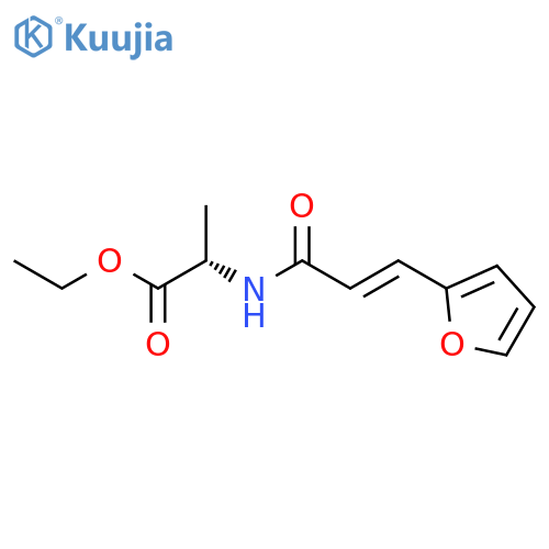 L-Alanine, N-[3-(2-furanyl)-1-oxo-2-propenyl]-, ethyl ester structure