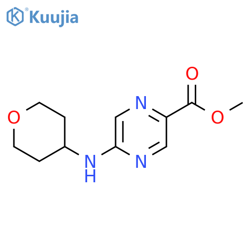 methyl 5-(oxan-4-yl)aminopyrazine-2-carboxylate structure
