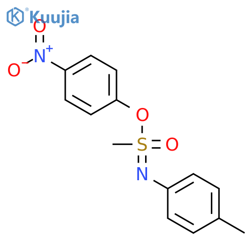 Methanesulfonimidic acid, N-(4-methylphenyl)-, 4-nitrophenyl ester structure
