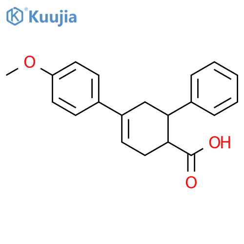 3-Cyclohexene-1-carboxylic acid, 4-(4-methoxyphenyl)-6-phenyl- structure