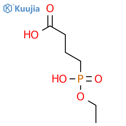Butanoic acid, 4-(ethoxyhydroxyphosphinyl)- structure