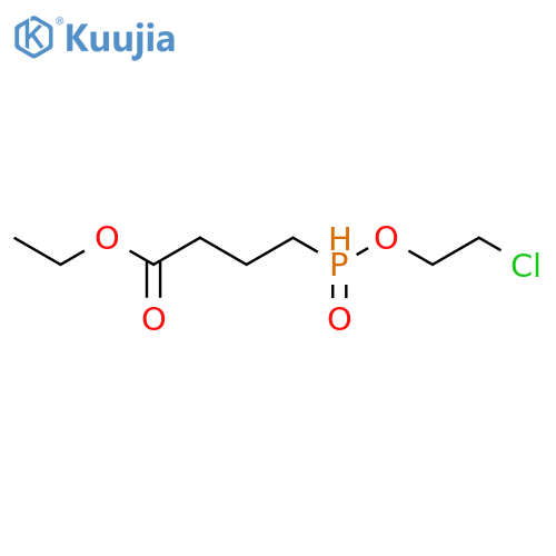 Butanoic acid, 4-(chloroethoxyphosphinyl)-, ethyl ester structure