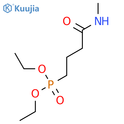 Phosphonic acid, [4-(methylamino)-4-oxobutyl]-, diethyl ester structure