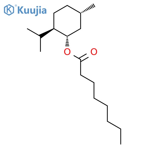Octanoic acid,(1R,2S,5R)-5-ethyl-2-(1-methylethyl)cyclohexyl ester, rel- structure