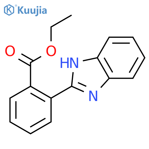 2-(1H-BENZIMIDAZOL-2-YL)BENZOIC ACID ETHYL ESTER structure