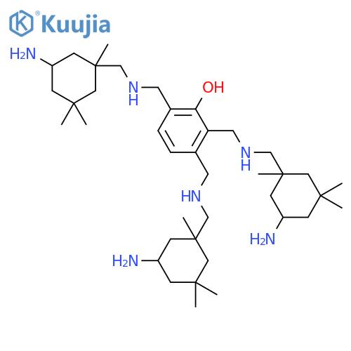 5-amino-1,3,3-trimethylcyclohexanemethylamine, N,N',N''-[3-hydroxybenzene-1,2,4-triyltris(methylene)] derivative structure