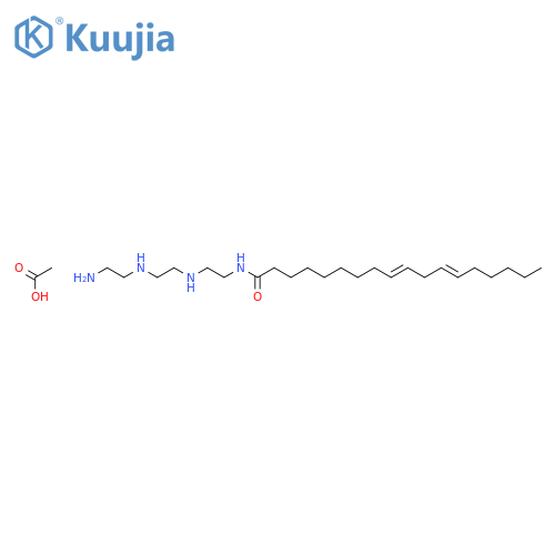 N-(2-((2-((2-Aminoethyl)amino)ethyl)amino)ethyl)octadeca-9,12-dienamide monoacetate structure