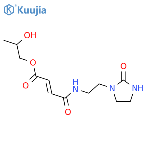 2-Butenoic acid,4-oxo-4-[[2-(2-oxo-1-imidazolidinyl)ethyl]amino]-, 2-hydroxypropyl ester structure