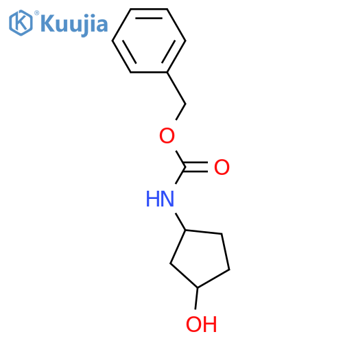 benzyl N-(3-hydroxycyclopentyl)carbamate structure