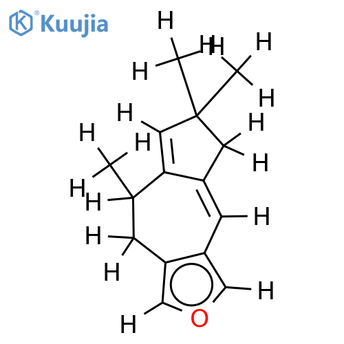 5,6,8,9-tetrahydro-6,6,8-trimethylazulenofuran structure