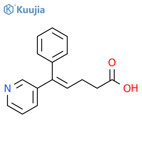 4-Pentenoic acid, 5-phenyl-5-(3-pyridinyl)-, (4E)- structure