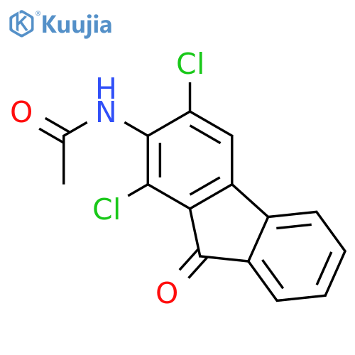 Acetamide, N-(1,3-dichloro-9-oxo-9H-fluoren-2-yl)- structure