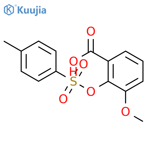 3-methoxy-2-(4-methylbenzenesulfonyl)oxybenzoic acid structure