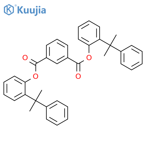 1,3-Benzenedicarboxylicacid, bis[(1-methyl-1-phenylethyl)phenyl] ester (9CI) structure