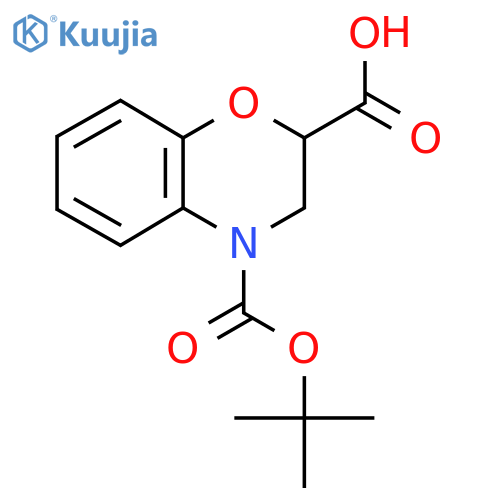 2,3-Dihydro-benzo1,4oxazine-2,4-dicarboxylic acid 4-tert-butyl ester structure