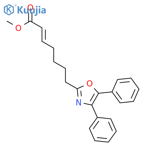 2-Heptenoic acid, 7-(4,5-diphenyl-2-oxazolyl)-, methyl ester, (E)- structure