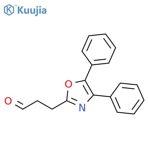 2-Oxazolepropanal, 4,5-diphenyl- structure
