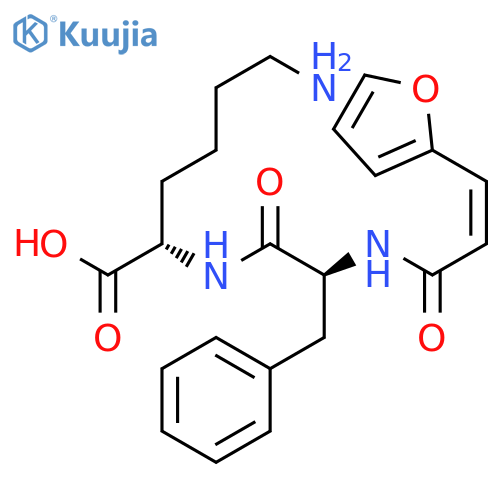 L-Lysine, N2-[N-[3-(2-furanyl)-1-oxo-2-propenyl]-L-phenylalanyl]- structure