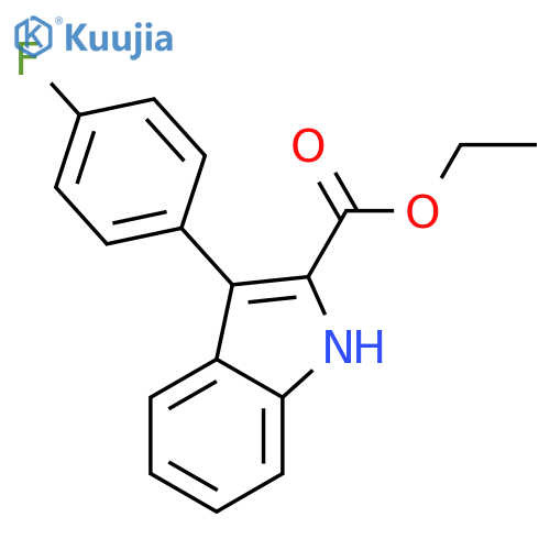 3-(4'-Fluorophenyl)Indole-2-Carboxylic Acid Ethyl Ester structure