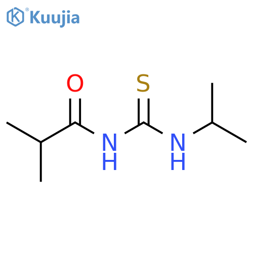 Propanamide,  2-methyl-N-[[(1-methylethyl)amino]thioxomethyl]- structure