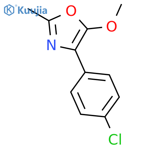 Oxazole, 4-(4-chlorophenyl)-5-methoxy-2-methyl- structure