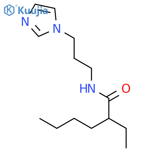 Hexanamide,2-ethyl-N-[3-(1H-imidazol-1-yl)propyl]- structure