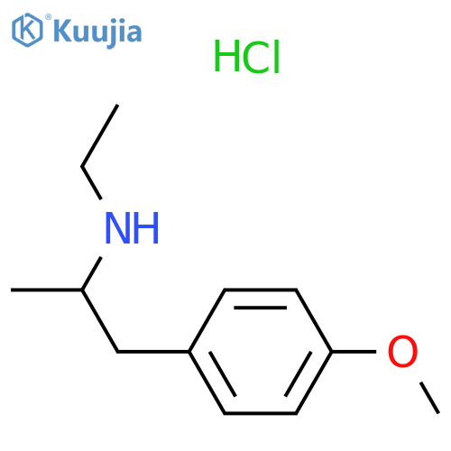 2-Ethylamino-1-(4-methoxyphenyl)propane Hydrochloride structure
