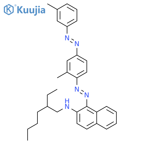 2-Naphthalenamine,N-(2-ethylhexyl)-1-[2-[2-methyl-4-[2-(3-methylphenyl)diazenyl]phenyl]diazenyl]- structure