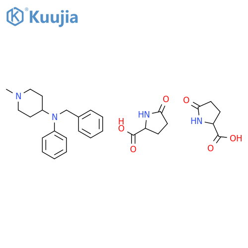 5-oxo-L-proline, compound with N-benzyl-1-methyl-N-phenylpiperidin-4-amine (2:1) structure