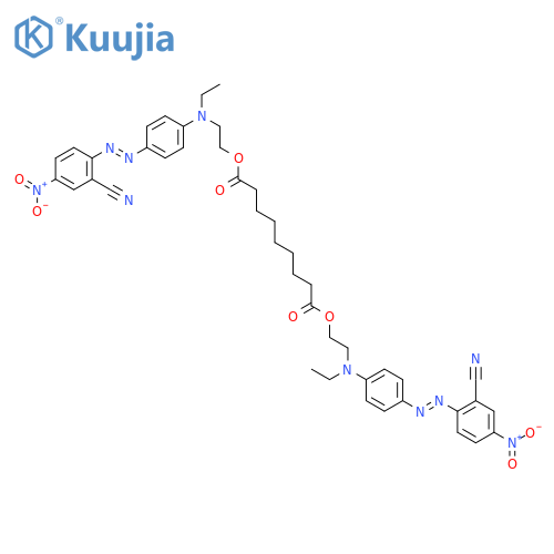 Nonanedioic acid,1,9-bis[2-[[4-[2-(2-cyano-4-nitrophenyl)diazenyl]phenyl]ethylamino]ethyl] ester structure