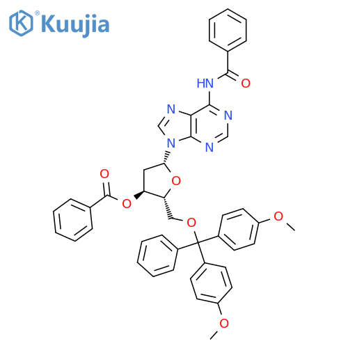 Adenosine,N-benzoyl-5'-O-[bis(4-methoxyphenyl)phenylmethyl]-2'-deoxy-, 3'-benzoate (9CI) structure