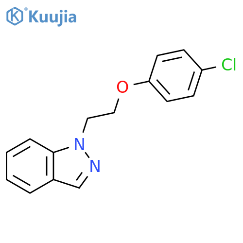 1-2-(4-chlorophenoxy)ethyl-1H-indazole structure