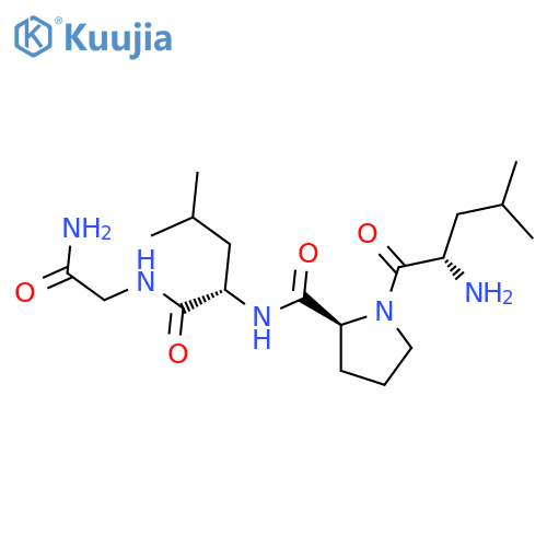 Glycinamide, L-leucyl-L-prolyl-L-leucyl- structure