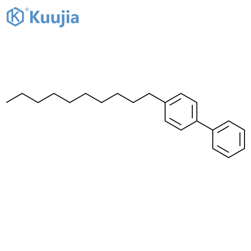 4-n-Decylbiphenyl structure