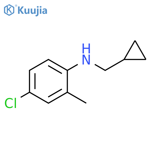 4-Chloro-N-(cyclopropylmethyl)-2-methylaniline structure