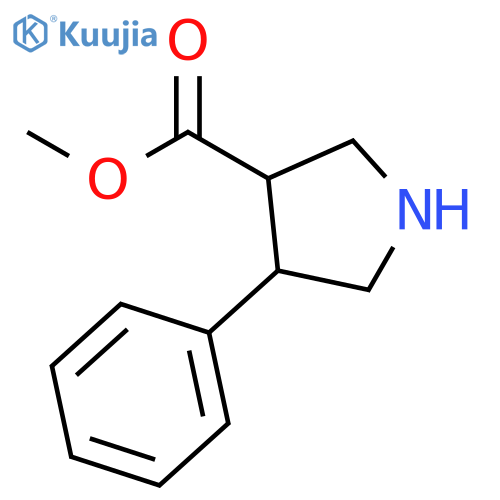 Methyl 4-phenylpyrrolidine-3-carboxylate structure