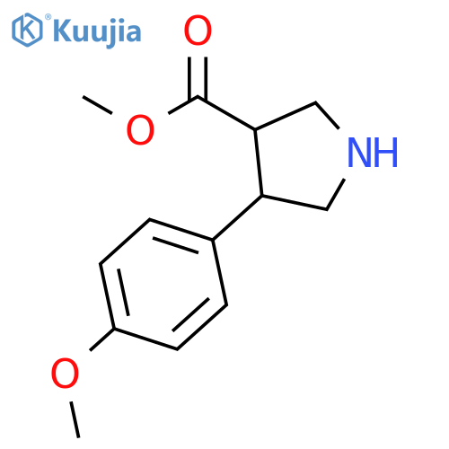 methyl 4-(4-methoxyphenyl)pyrrolidine-3-carboxylate structure