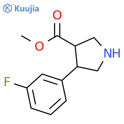 methyl 4-(3-fluorophenyl)pyrrolidine-3-carboxylate structure