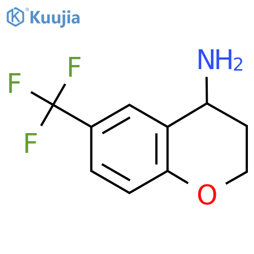 6-(Trifluoromethyl)-3,4-dihydro-2H-chromen-4-amine structure