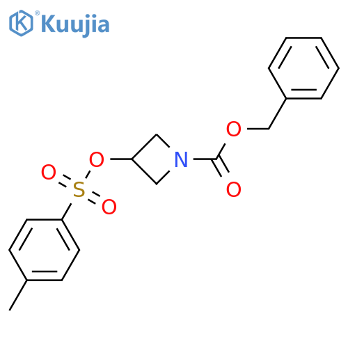 benzyl 3-[(4-methylbenzenesulfonyl)oxy]azetidine-1-carboxylate structure