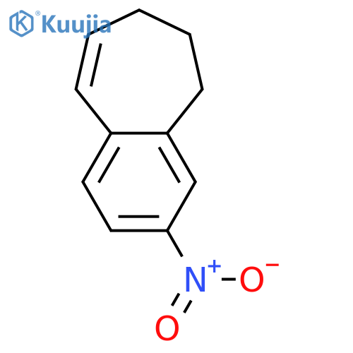 3-NITRO-6,7-DIHYDRO-5H-BENZOCYCLOHEPTENE structure