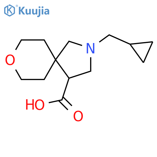 2-(cyclopropylmethyl)-8-oxa-2-azaspiro4.5decane-4-carboxylic acid structure