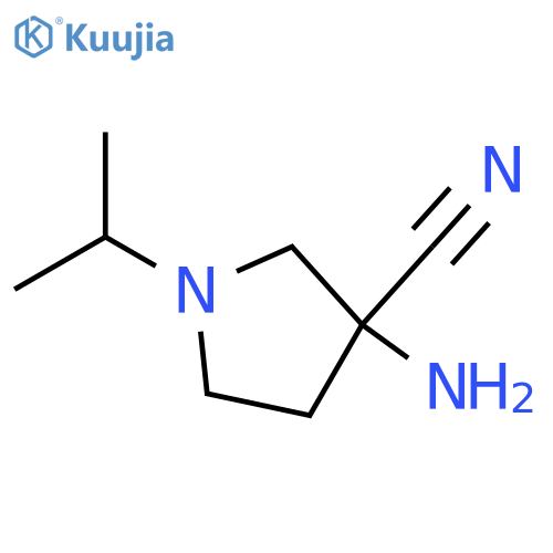 3-amino-1-(1-methylethyl)-3-Pyrrolidinecarbonitrile structure